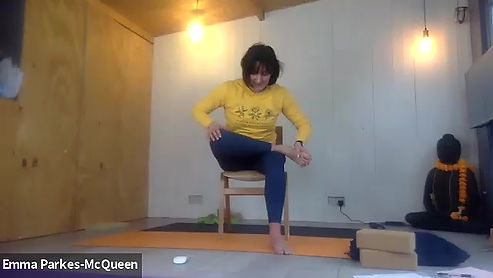 Gentle chair yoga